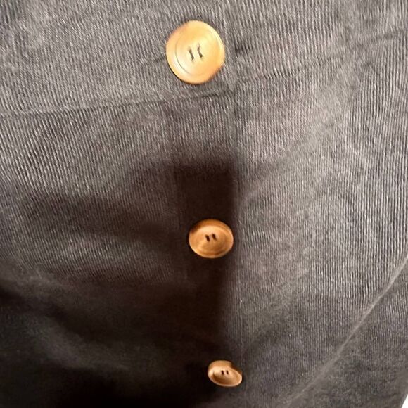 Allegra K Junior's Corduroy V Neck A-Line Bib Overall Pinafore Mini Dress size L - Picture 5 of 13